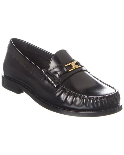 celine loafers womens|celine leather loafer.